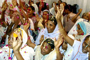 Holi celebration by widows draws flak from some sections