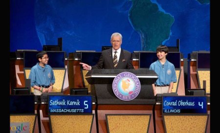 Indian-origin boy Sathwik Karnik wins National Geographic Bee contest