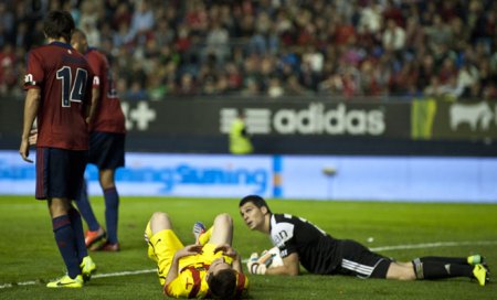 First slip-ups for Barcelona,Atletico Madrid