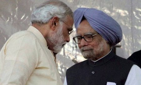 Modi,Manmohan at it again; history,geography the latest battlefield