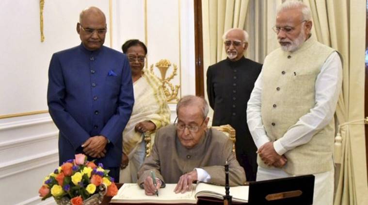 President Pranab Mukherjee, Pranab Mukherjee farewell, new president, Hamid Ansari, ram nath kovind, presidential elections, indian express news, india news