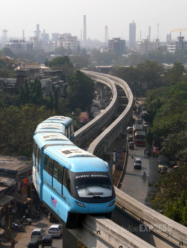 PHOTOS Monorail service set to kickoff in Mumbai The Indian Express