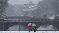 Heavy snow kills 12 in Japan, disrupts power and flights
