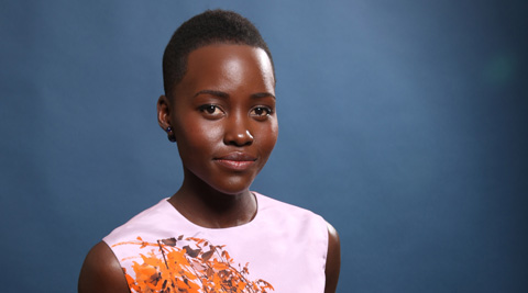 Lupita Nyong'o poses for a portrait at the 86th Oscars Nominees Luncheon, in Beverly Hills, Calif. (AP)