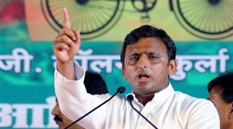 Akhilesh accused BJP of blowing the issue of land deals out of proportion. (PTI)