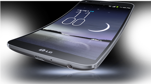 LG G Flex has a curved screen that can flex itself if needed
