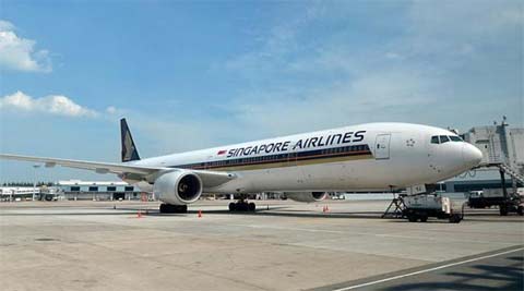 Singapore Airlines plane  catches fire, while making an emergency landing at Changi Airport, none hurt - Times of India