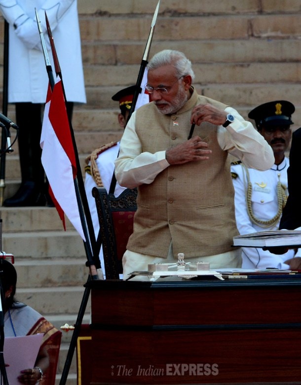 Photos Narendra Modi Sworn In As Indias 15th Prime Minister The Indian Express 2912