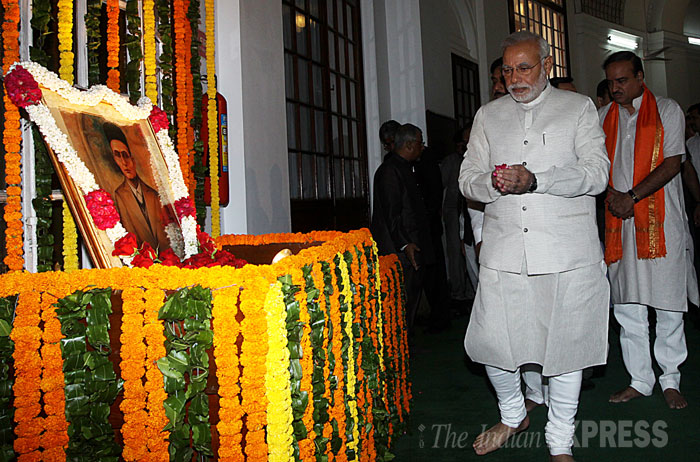 PM  Narendra Modi pays tributes to Vinayak Damodar Savarkar