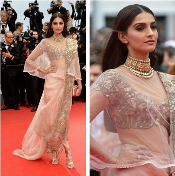 Cannes 2014: Sonam Kapoor impresses in Anamika Khanna dress, strapless Ellie Saab gown