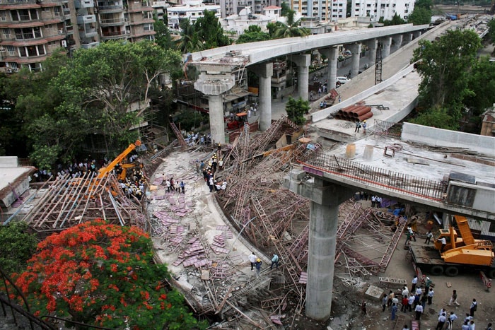 PHOTOS: Two Dead As Under Construction Bridge Collapses In Surat | The ...