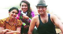 Kranti Redkar (centre) with Urmila Kanetkar Kothare and Jitendra Joshi