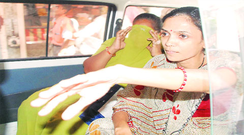 Saroj Prajapati who alleges her husband was attacked many times before he was killed. (FILE)