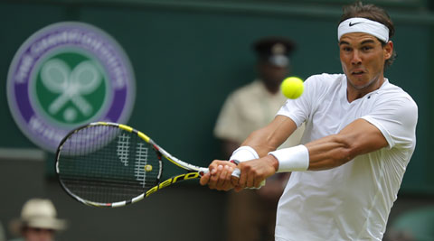 The top-ranked Nadal, rallied for a 4-6, 7-6 (6), 6-4, 6-4 victory against Rosol on to advance to the third round. (Source: AP) 