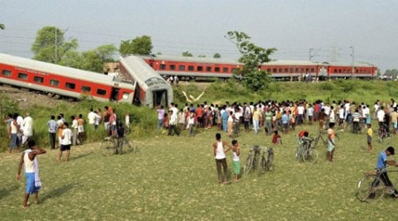 At least four people were killed while eight others were injured as the Delhi-Dibrugarh Rajdhani Express. (Source: PTi)