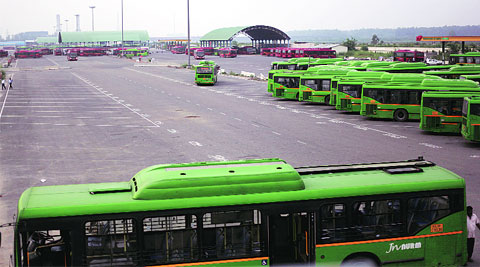 The depot was built on the Yamuna riverbed.EXPRESS