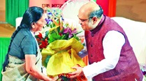 For CM Patel, it’s first busy Rakshabandhan