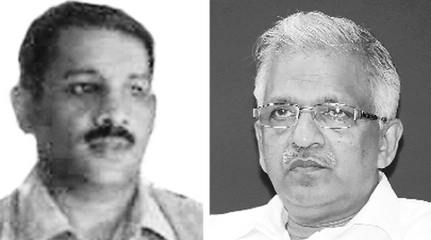 E Manoj (L), P Jayarajan (R)