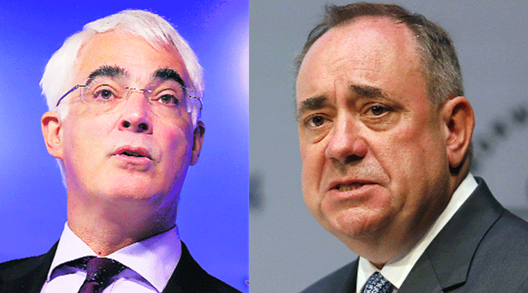 Alex Salmond (Scotland First Minister, face of &#39;Yes&#39; campaign) and Aalistair - scot-main