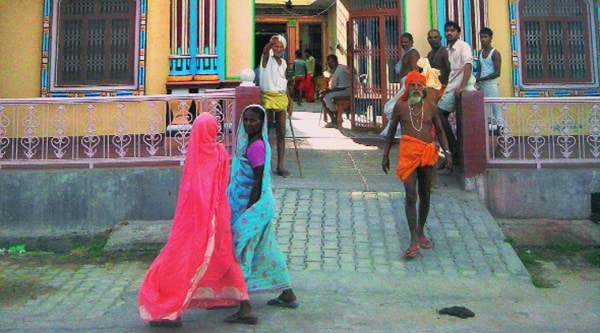 Ganga Bhawan temple, where Mahant Vijay Ram Das was found murdered in his room on August 28 .