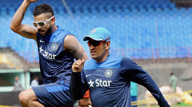 MS Dhoni in white retires for the MS Dhoni in Blue