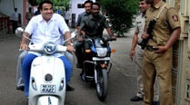 Union Transport Minister Nitin Gadkari caught on camera riding without