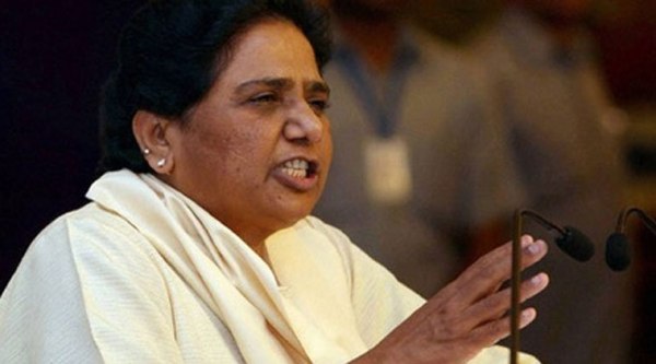 Mayawati slammed BJP for playing dalit card in Sadhvi row.
