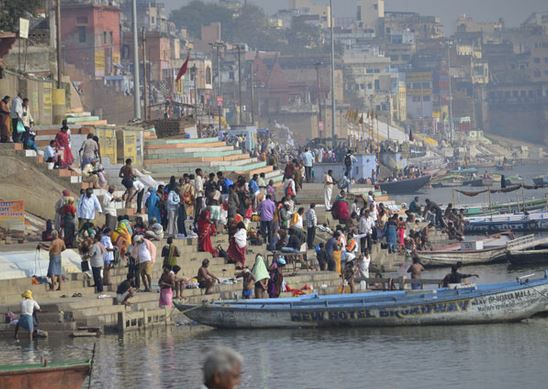 River Ganga not just has spiritual and religious significance. It also nourishes a population of over 450 million. (Source: Express photo by Swati Chandra)