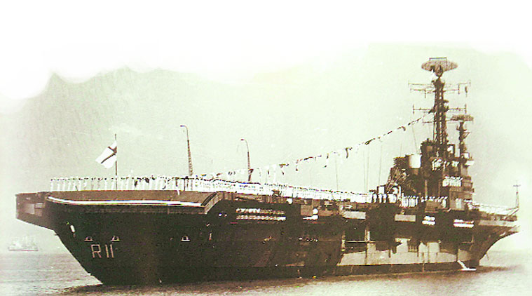 The Vikrant in her heydays