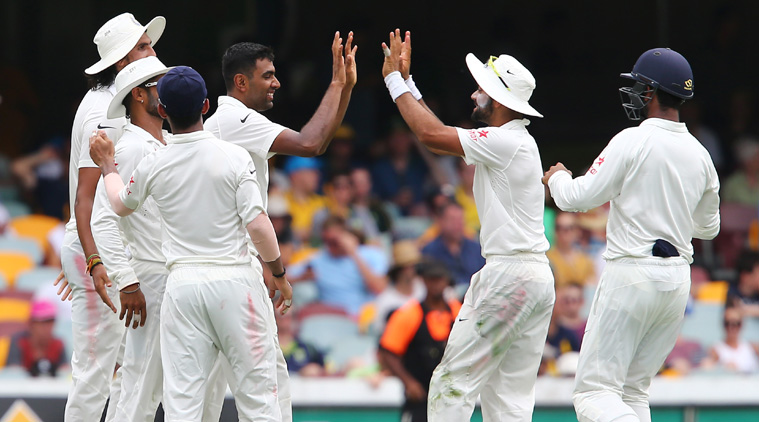 Ashwin celebrates the wicket of Shane Watson. (Source: AP)
