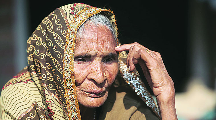 Mother of the Uber cab driver Shiv Kumar Yadav, Geeta Devi. - mother-l