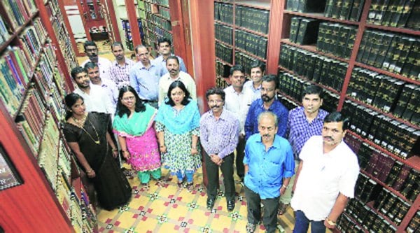 Bombay High Court library staff. (Ganesh Shirsekar)
