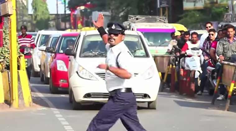 Another Moonwalker Traffic Cop Finds An Innovative Way To Control Traffic The Indian Express 4598