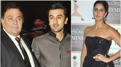 Rishi Kapoor, Ranbir Kapoor, katrina kaif