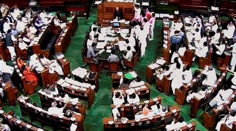 Image result for Speaker Sumitra at Lok Sabha for budget session