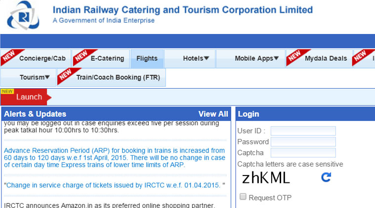 Image result for IRCTC services be interrupted for 6 hours on May 3
