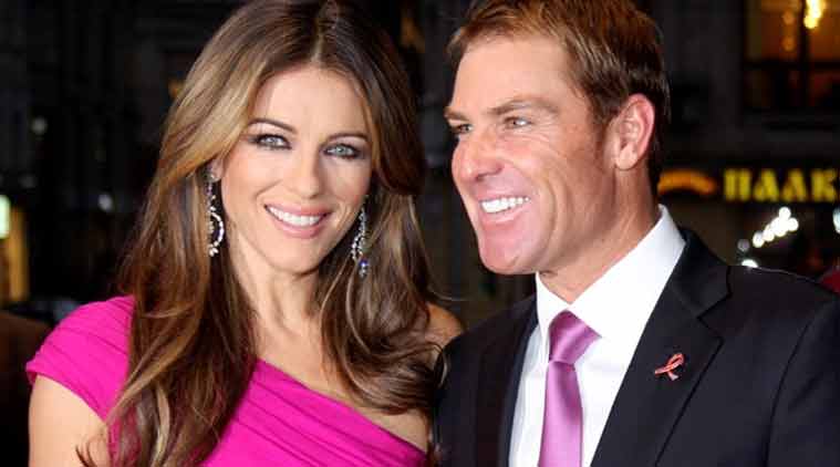 Image result for liz hurley and warne