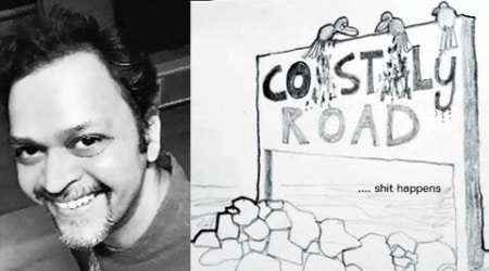 ‘Cartoons mightier than words’: Prof objects to coastal road via sketches