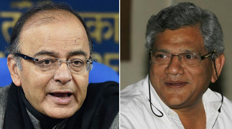 Ready to discuss Sushma in Parliament, but not Raje, Chouhan: Arun Jaitley - jaitley-yechuri-main