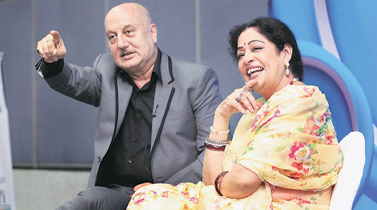 Image result for ANUPAM KHER AND KIRRON KHER