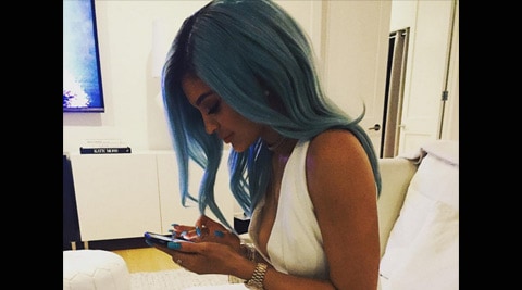 Kylie Jenner, Kylie Jenner news, Kylie Jenner hair, Kylie Jenner blue hair, Kylie Jenner pics, Kylie Jenner blue hair pics, entertainment news