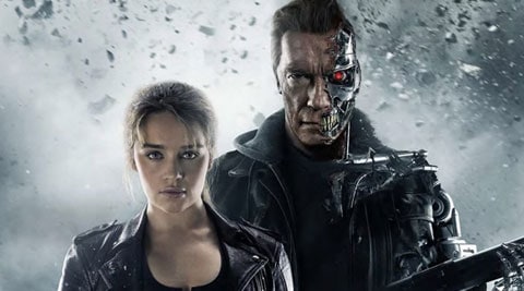 terminator, Terminator Genisys, Terminator Genisys review, Terminator Genisys movie review, Terminator Genisys cast, Terminator Genisys rating, Terminator Genisys stars, Arnold Schwarzenegger Terminator Genisys, Arnold Schwarzenegger, Jason Clarke, Emilia Clarke, Jai Courtney, J K Simmons, Alan Taylor, entertainment news, movie review, film review