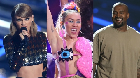Taylor Swift, Miley Cyrus, Kanye West, VMAs 2015