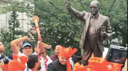 Fadnavis unveils Ambedkar statue at Japan varsity