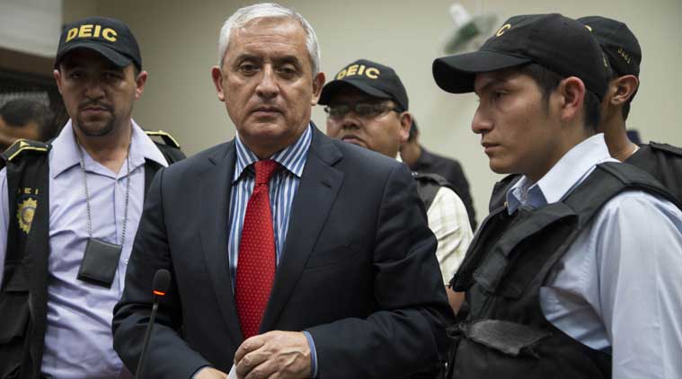Image result for Ex-Guatemalan president fronts Court in graft probe