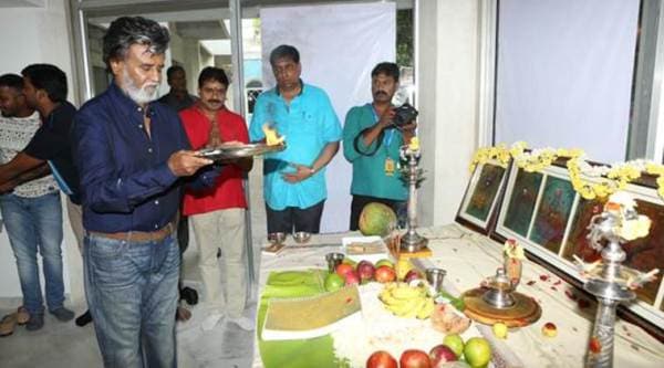 Rajinikanth, Rajinikanth Kabali, Rajinikanth Kabali Movie, Rajinikanth Kabali Shoot, Rajinikanth Kabali Pooja, Rajinikanth Kabali First Look, Rajinikanth Kabali First Poster, Rajinikanth Kabali Pooja Ceremony, Entertainment news