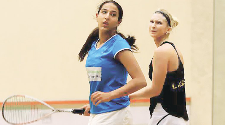 Habiba Mohamed (L) is currently ranked 25th in the world. (Source: Express photo by Kevin D’Souza)