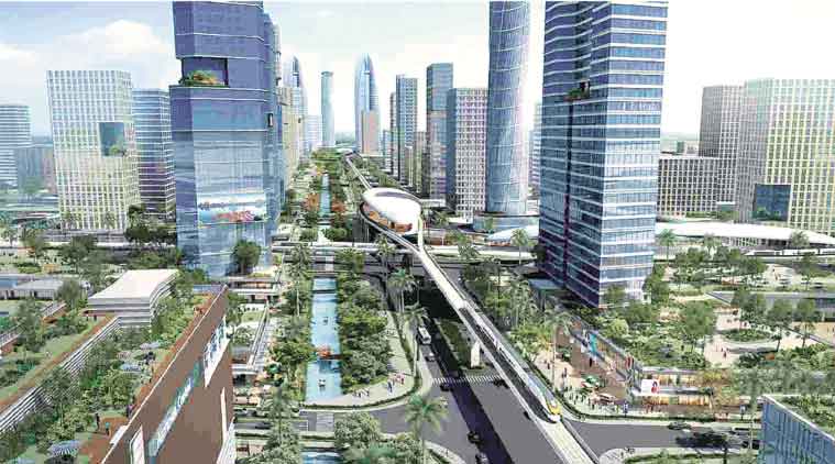 Image result for amaravathi city design