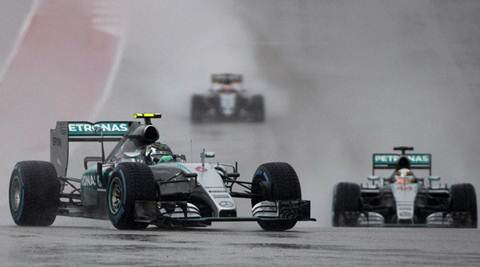 Lewis Hamilton to start second as Nico Rosberg claims pole  in US Grand Prix