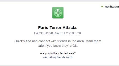 Paris attacks: Zuckerberg explains why they activated Facebook Safety Check for the city